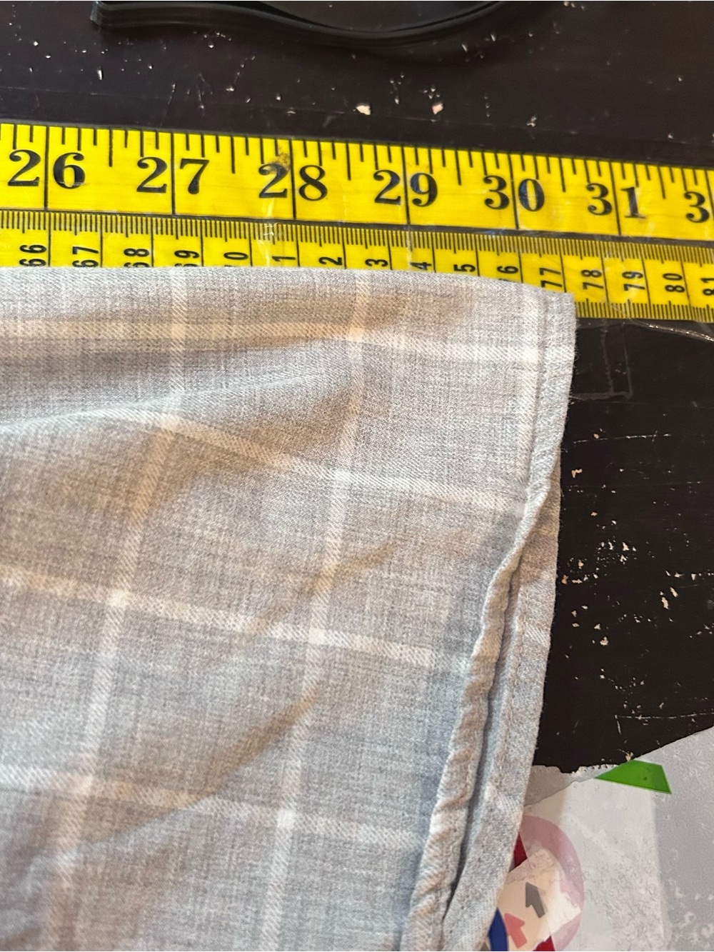 Vintage Lacoste Made in France Grey Plaid Cotton Shirt Size (XL-XXL) - Picture 9 of 9